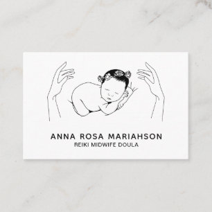 Tarjeta De Visita ** Reiki Birthing . Entrenador de la partera Doula