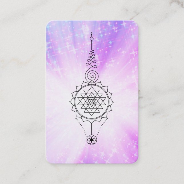 Tarjeta De Visita *~* Reiki Energía curadora de energía Raya Nirvana (Anverso)