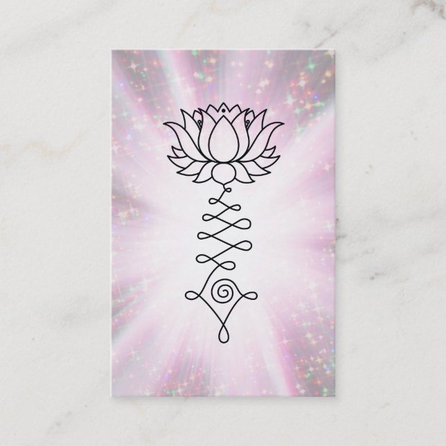 Tarjeta De Visita *~* Reiki Energy Sankle Rays Lotus (Anverso)