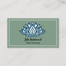 Tarjeta De Visita Reiki Healing White Lotus