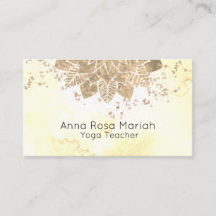 Tarjeta De Visita *~* Reiki Mandala Purpurina de yoga espiritual