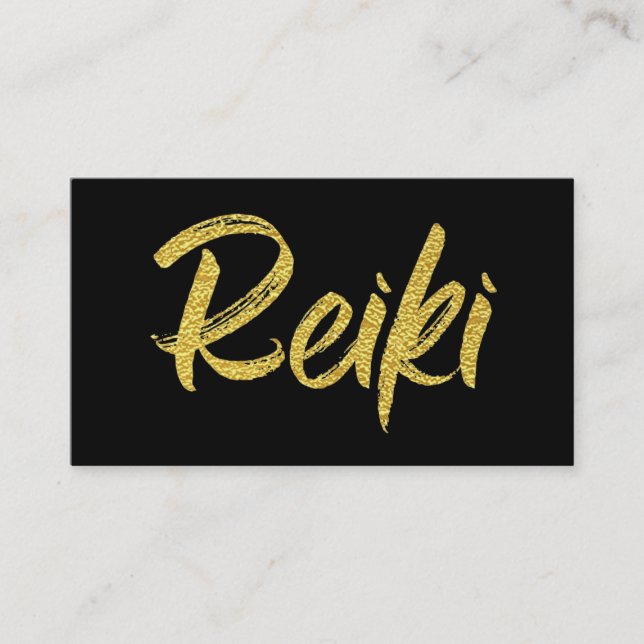 Tarjeta De Visita *~* Reiki Profesional o Master Energy Healer (Anverso)