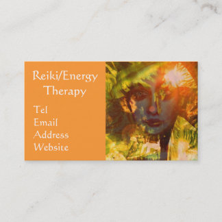Tarjeta De Visita Reiki/tarjeta de visita de la terapia de la
