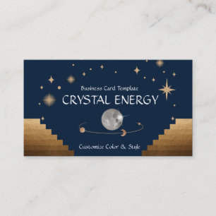 Tarjeta De Visita Reiki y el cristal de la energía