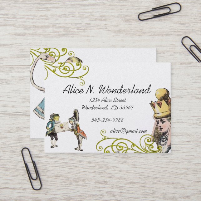 Tarjeta De Visita Reilaboración de la rana Chica de Ilustracion de V (Anverso/Reverso In Situ)