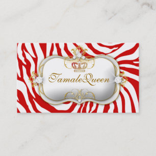 Tarjeta De Visita Reina de Hott de 311 rojos