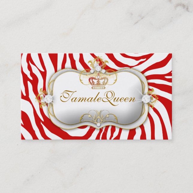 Tarjeta De Visita Reina de Hott de 311 rojos (Anverso)