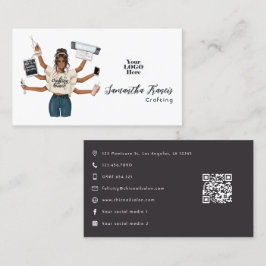 Tarjeta De Visita Reina de la Creación Afroamericana de Marca
