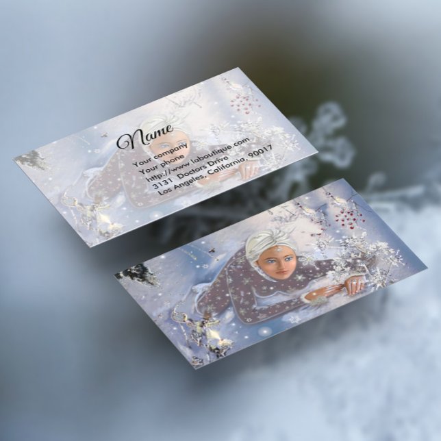 Tarjeta De Visita Reina de la nieve (Subido por el creador)