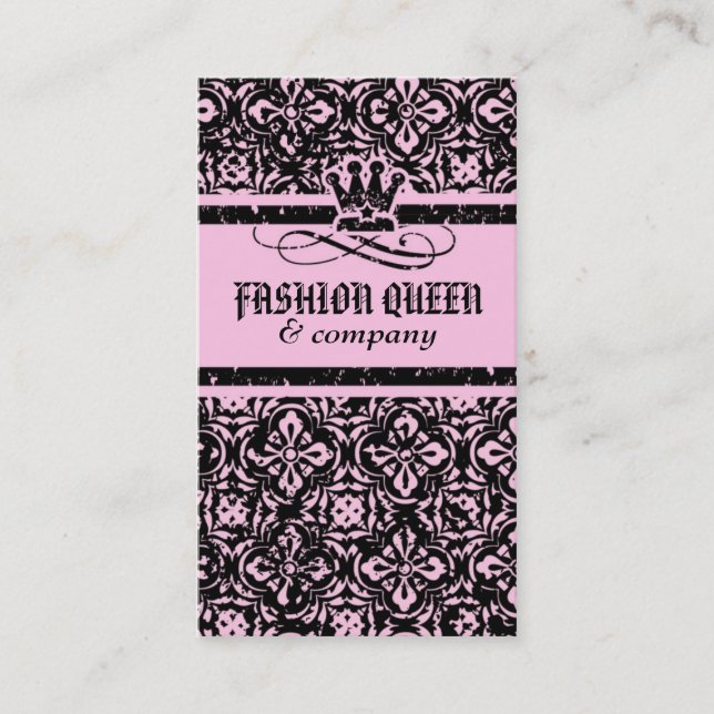 TARJETA DE VISITA REINA ROSADA DEL GRUNGE 311 (Anverso)