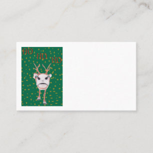 TARJETA DE VISITA REINDER HO HO HO