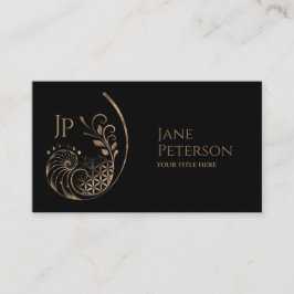 Tarjeta De Visita Relación de oro - Flor de vida - Geometría sagrada