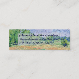 Tarjeta de visita relacionada con la naturaleza