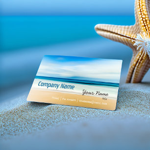 Tarjeta De Visita Relajación Playa Elegante Spa vacaciones de viaje