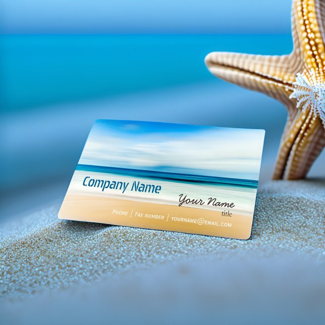 Tarjeta De Visita Relajación Playa Elegante Spa vacaciones de viaje (Subido por el creador)