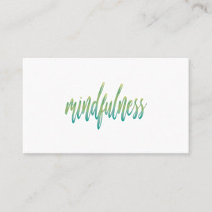 Tarjeta De Visita Relajación y persona atenta personalizadas