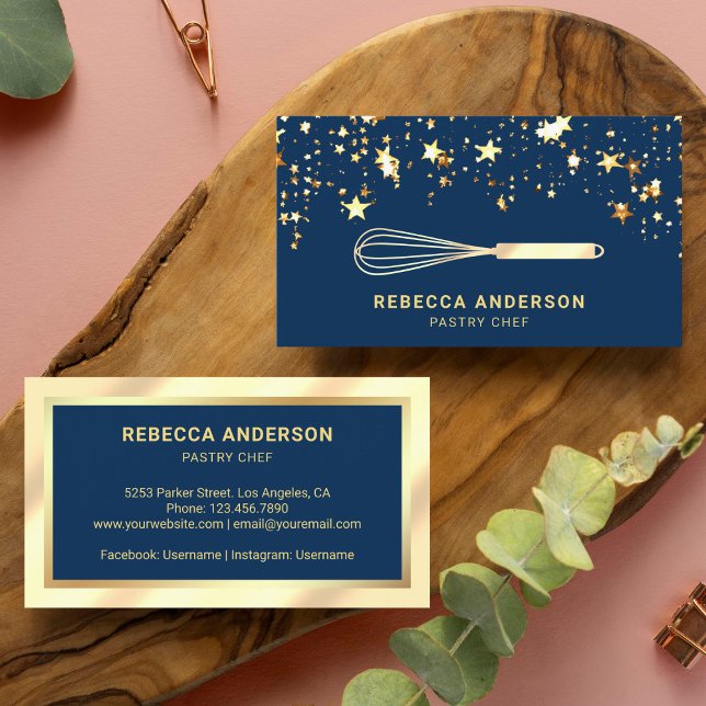 Tarjeta De Visita Relieve metalizado de crema de confetti de oro pas (Subido por el creador)