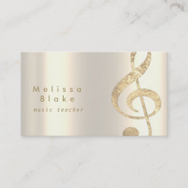 Tarjeta De Visita Relieve metalizado de oro falso