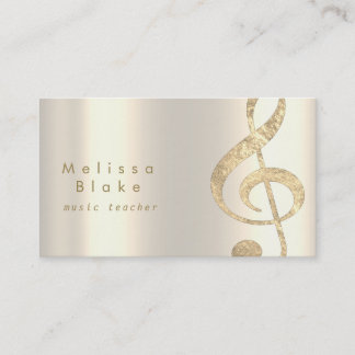 Tarjeta De Visita Relieve metalizado de oro falso