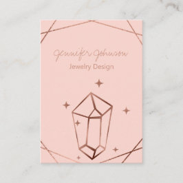 Tarjeta De Visita Relieve metalizado de oro rosa