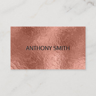 Tarjeta De Visita Relieve metalizado de oro rosa Fondo met