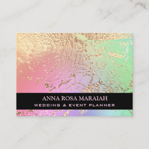 Tarjeta De Visita *~* Relieve metalizado dorado Boda de belleza arco