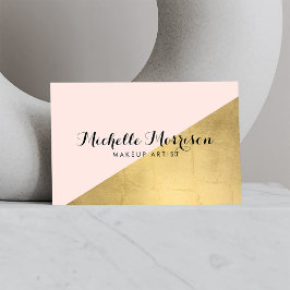 Tarjeta De Visita Relieve metalizado dorado de imitación geométrica 