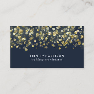 Tarjeta De Visita Relieve metalizado dorado elegante atractivo del