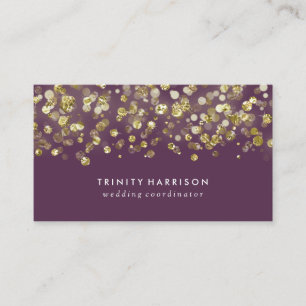 Tarjeta De Visita Relieve metalizado dorado elegante atractivo del