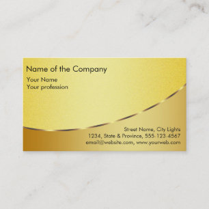 Tarjeta De Visita Relieve metalizado dorado Elegante Servicios Finan