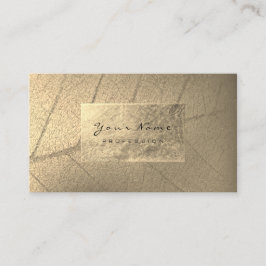 Tarjeta De Visita Relieve metalizado dorado Faux Sepia Estudio de be