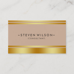 Tarjeta De Visita Relieve metalizado dorado Metalizado Profesional M
