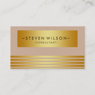 Tarjeta De Visita Relieve metalizado dorado Metalizado Profesional M