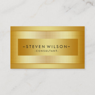 Tarjeta De Visita Relieve metalizado dorado Metalizado profesional m