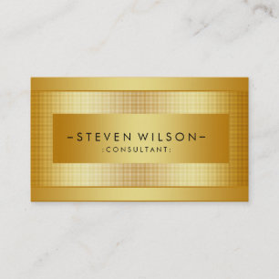 Tarjeta De Visita Relieve metalizado dorado Metalizado profesional m