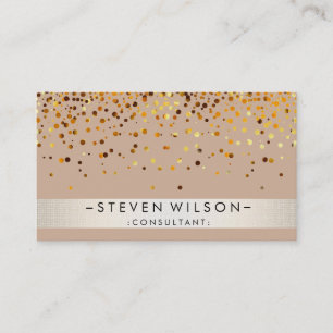 Tarjeta De Visita Relieve metalizado dorado Metalizado Profesional M