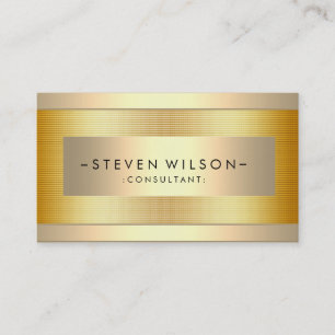 Tarjeta De Visita Relieve metalizado dorado Metalizado profesional m