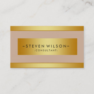 Tarjeta De Visita Relieve metalizado dorado Metalizado Profesional M