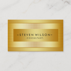 Tarjeta De Visita Relieve metalizado dorado Metalizado profesional m