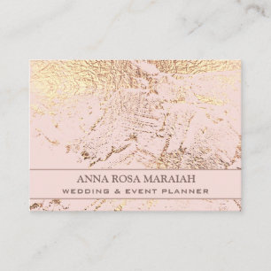 Tarjeta De Visita *~* Relieve metalizado dorado Pastel Boda Belleza