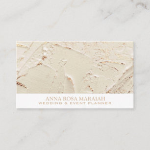 Tarjeta De Visita *~* Relieve metalizado dorado Pastel Boda Elegante