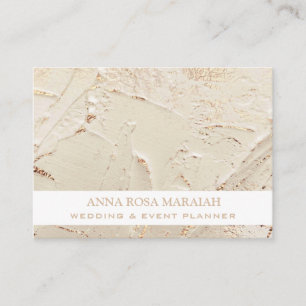 Tarjeta De Visita *~* Relieve metalizado dorado Pastel Boda Rubor El
