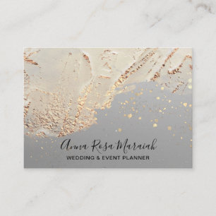 Tarjeta De Visita *~* Relieve metalizado dorado Purpurina Boda de Be