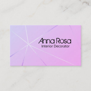 Tarjeta De Visita *~* Relieve metalizado dorado Rosa Azul rosa Geomé