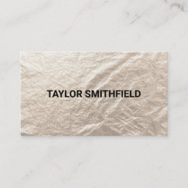 Tarjeta De Visita Relieve metalizado dorado Trendy