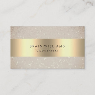 Tarjeta De Visita Relieve metalizado Faux de oro Web Profesional Min