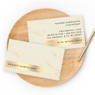 Tarjeta De Visita Relieve metalizado Metalizado profesional moderno