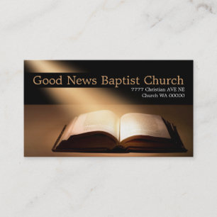Tarjeta De Visita Religión cristiana Pastor Cristianismo