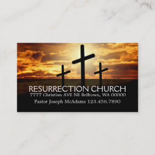Tarjeta De Visita Religión cristiana Pastor Cristianismo