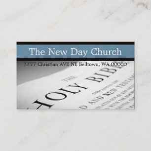 Tarjeta De Visita Religión cristiana Pastor Cristianismo